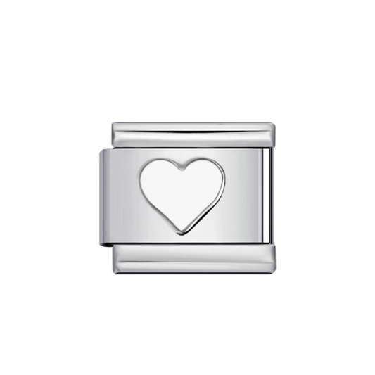 Charm Plateado Corazón