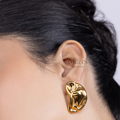 Aretes Gota Dorados