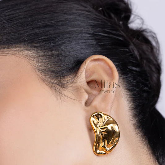 Aretes Gota Dorados
