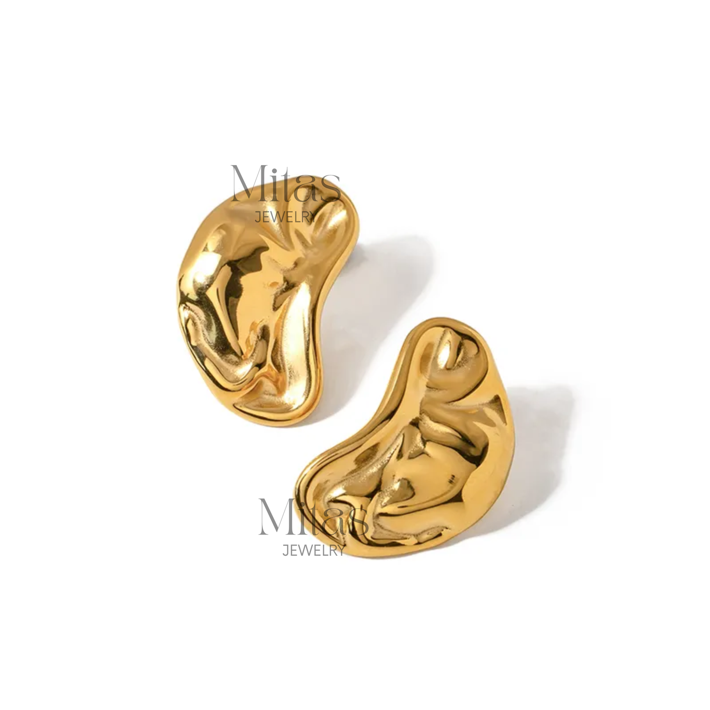 Aretes Gota Dorados