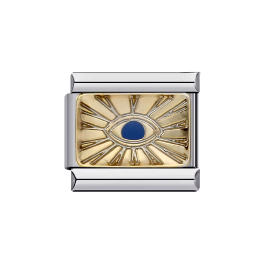 Charm Ojo Turco Dorado & Plateado