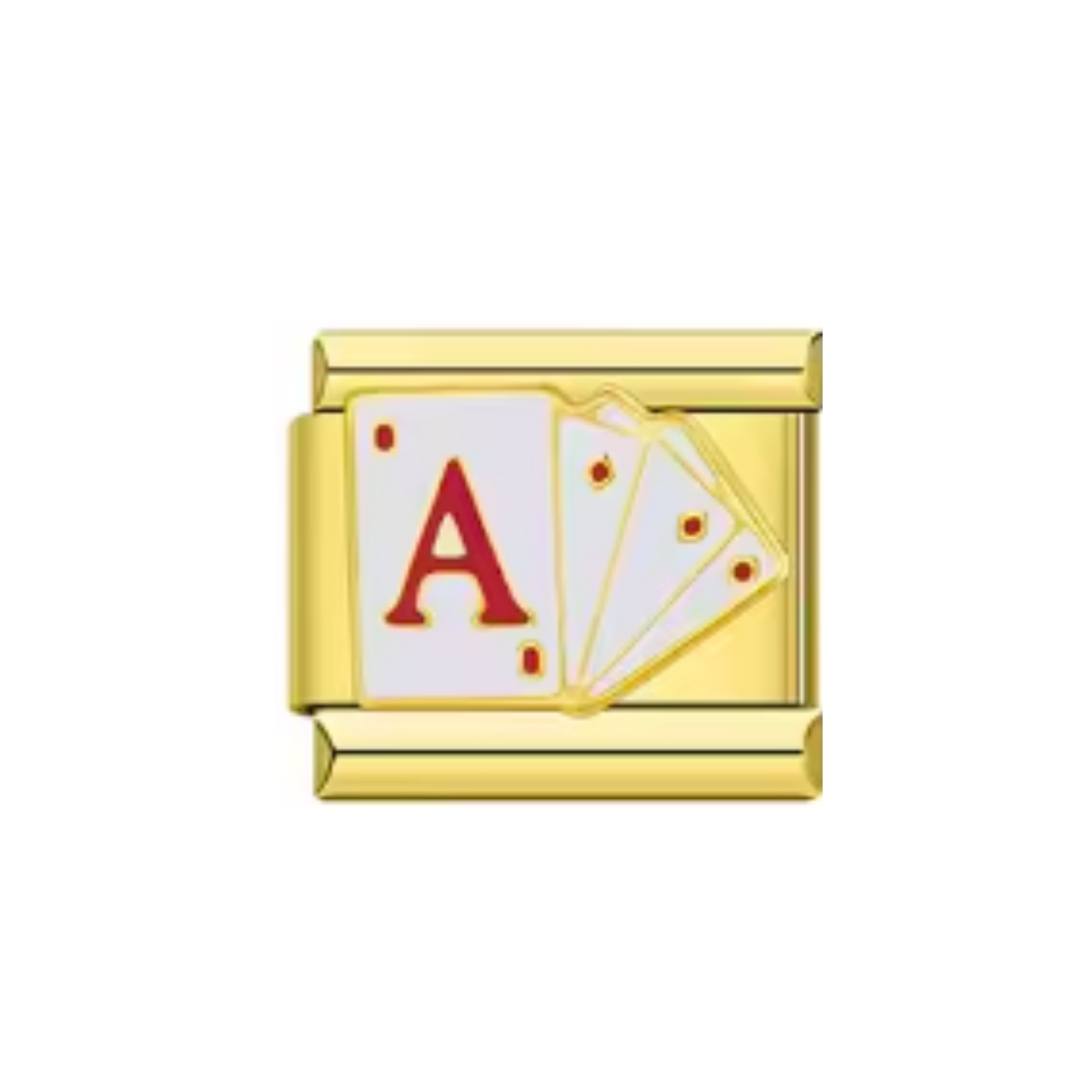 Charm Poker Plateado & Dorado