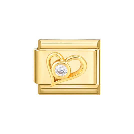 Heart Golden Charm