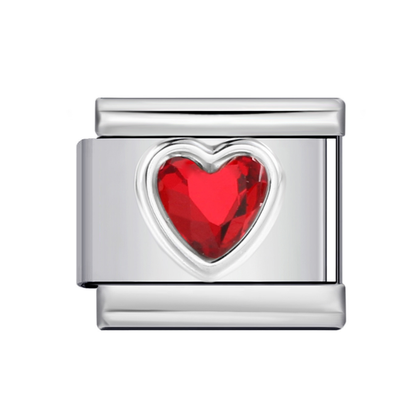 Charm Corazón Celeste/Amarillo/Verde/Rosa