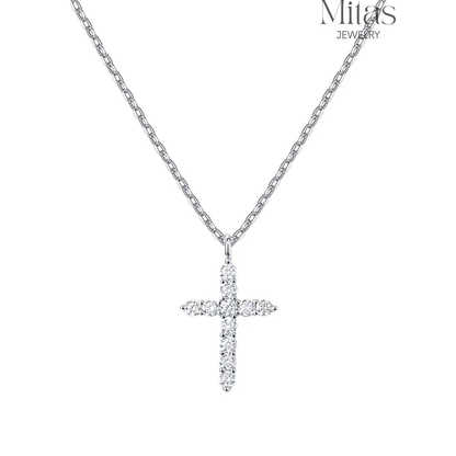 Cadenita Plateada Cruz