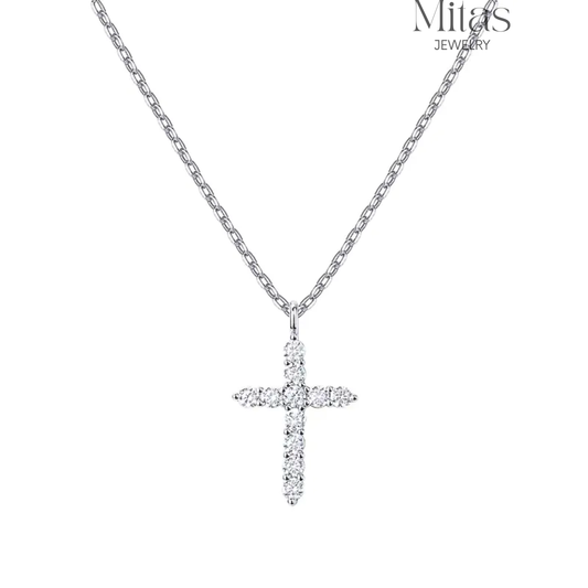 Cadenita Plateada Cruz