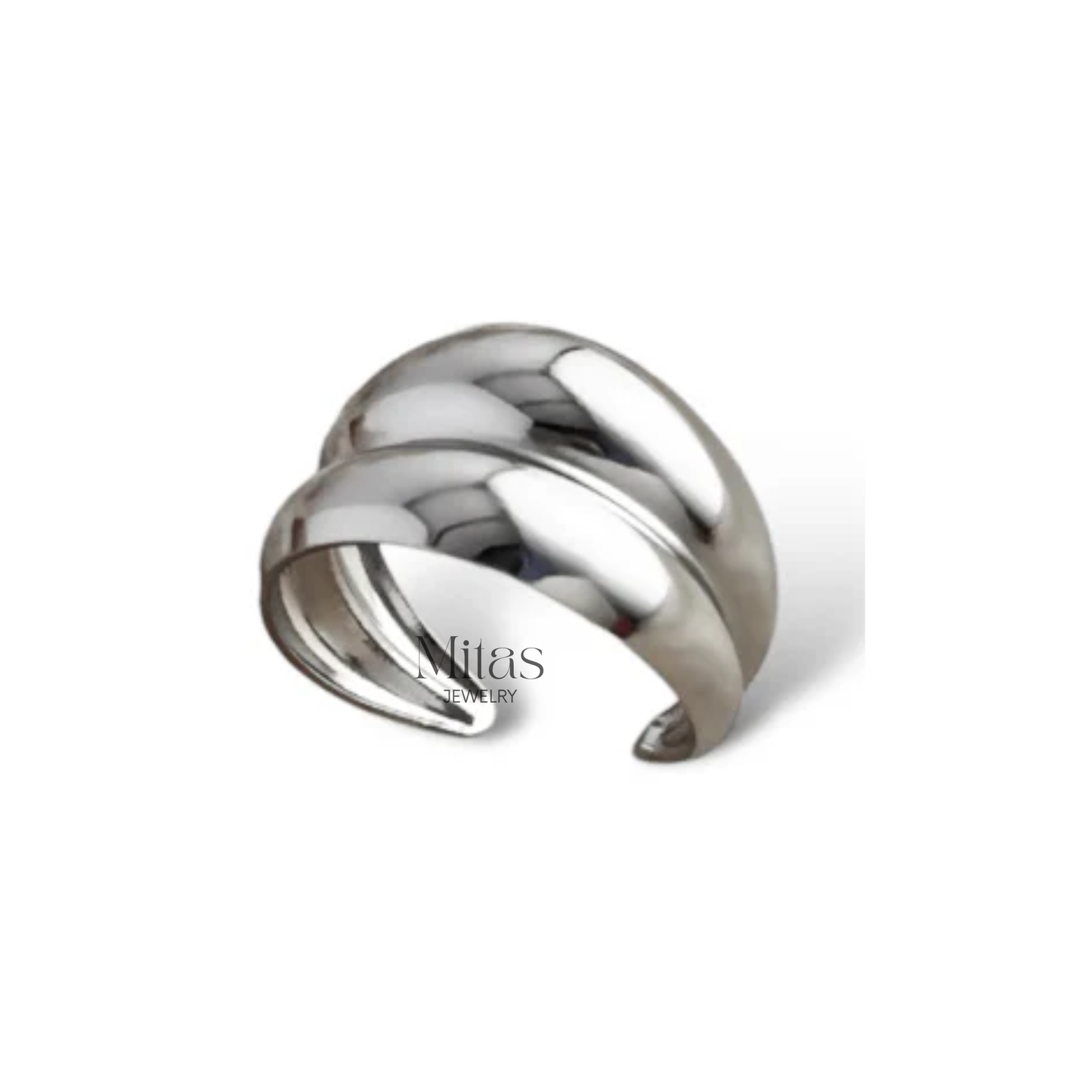 Anillo Doble Tono & Plateado