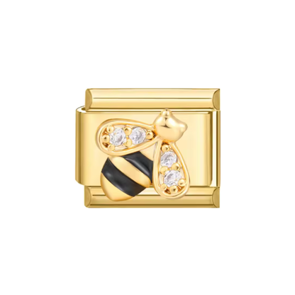 Charm Abeja - Plateado & Dorado