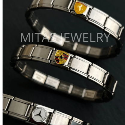Brazalete Italiano Plateado