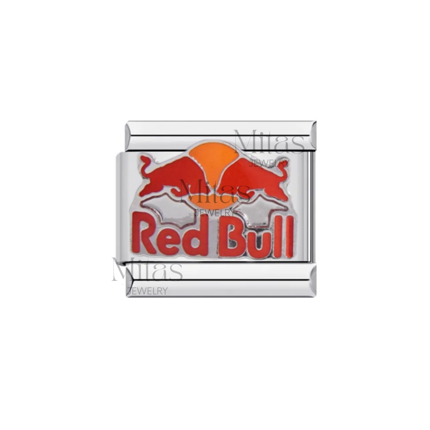 Charm Red Bull Plateado & Dorado