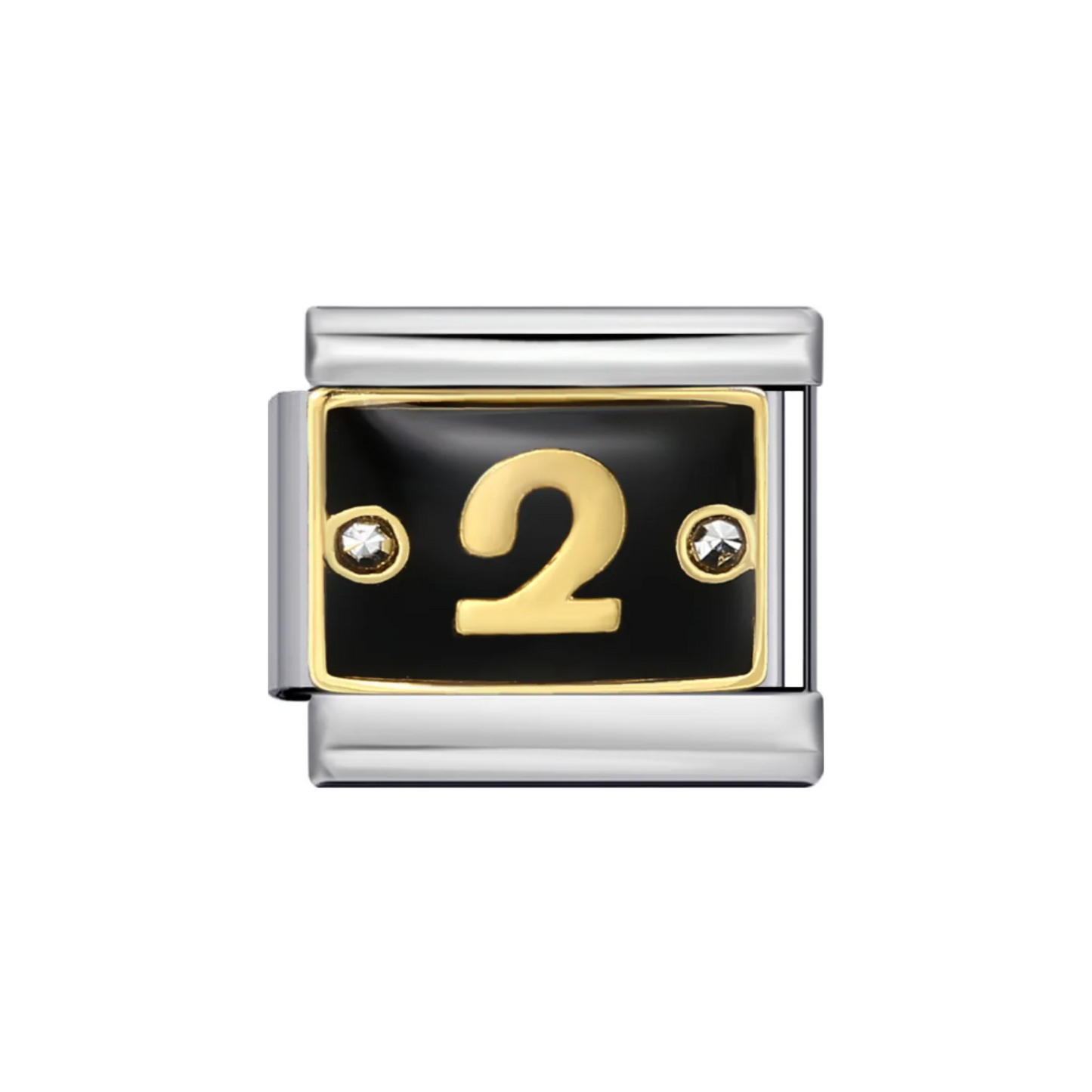Charms Números Dorados & Negro