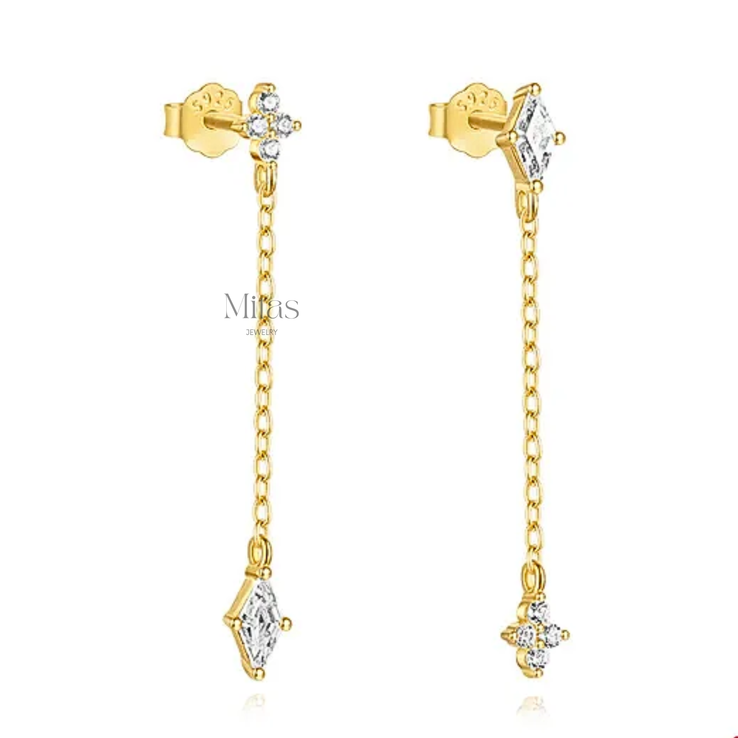 Aretes  Colgantes Plata 925