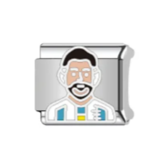 Charm Plateado Messi