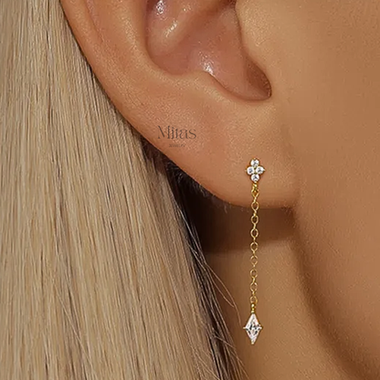 Aretes  Colgantes Plata 925