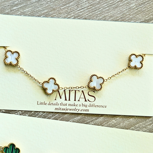Brazalete Trébol Blanco
