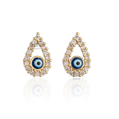 Aretes Gota Ojo Turco