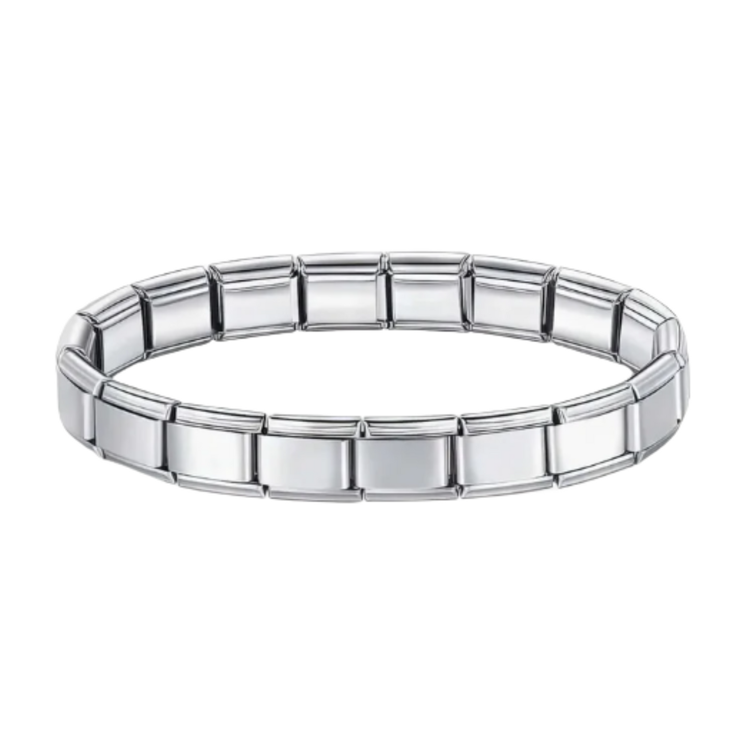 Brazalete Italiano Plateado