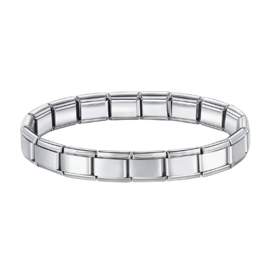 Brazalete Italiano Plateado