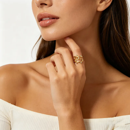 Anillo con Zircones