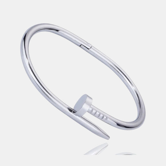 Brazalete Clavo Plateada