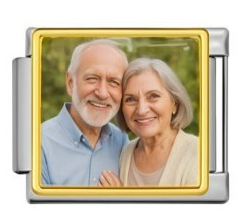 Charm Italiano Plateado Personalizable