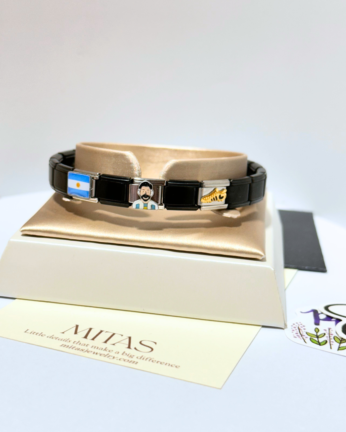Charm Plateado Messi