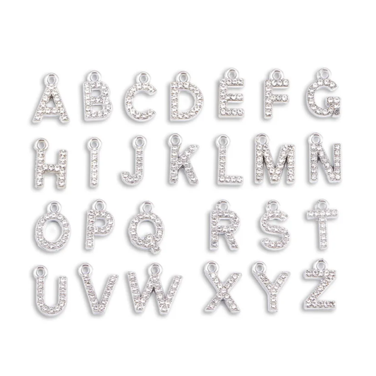 Colgante Letras Plateadas