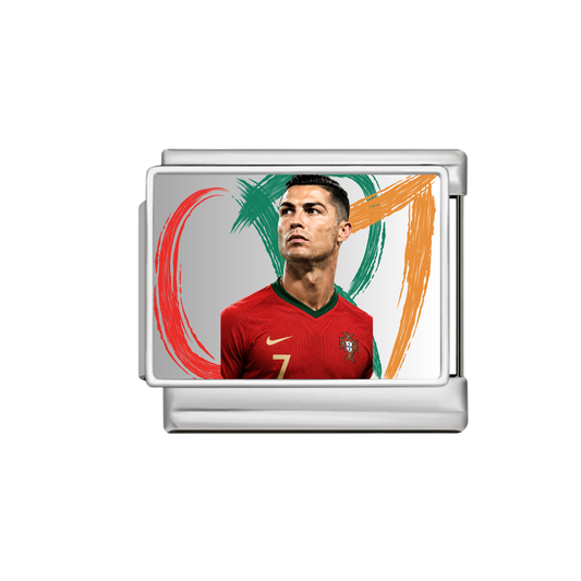 Charm Cristiano Ronaldo Plateado & Dorado