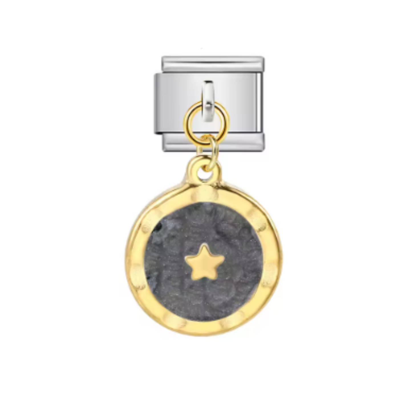 Charm Colgante Estrella Detalle Negro
