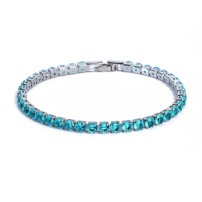 Brazalete Tennis Azul Oceano - PROMO desde 3 Brazaletes $9.99 c.u.