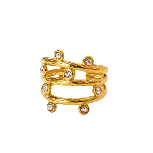 Anillo con Zircones