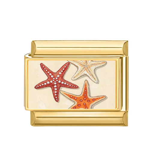 Charm Dorado Estrellas de Mar