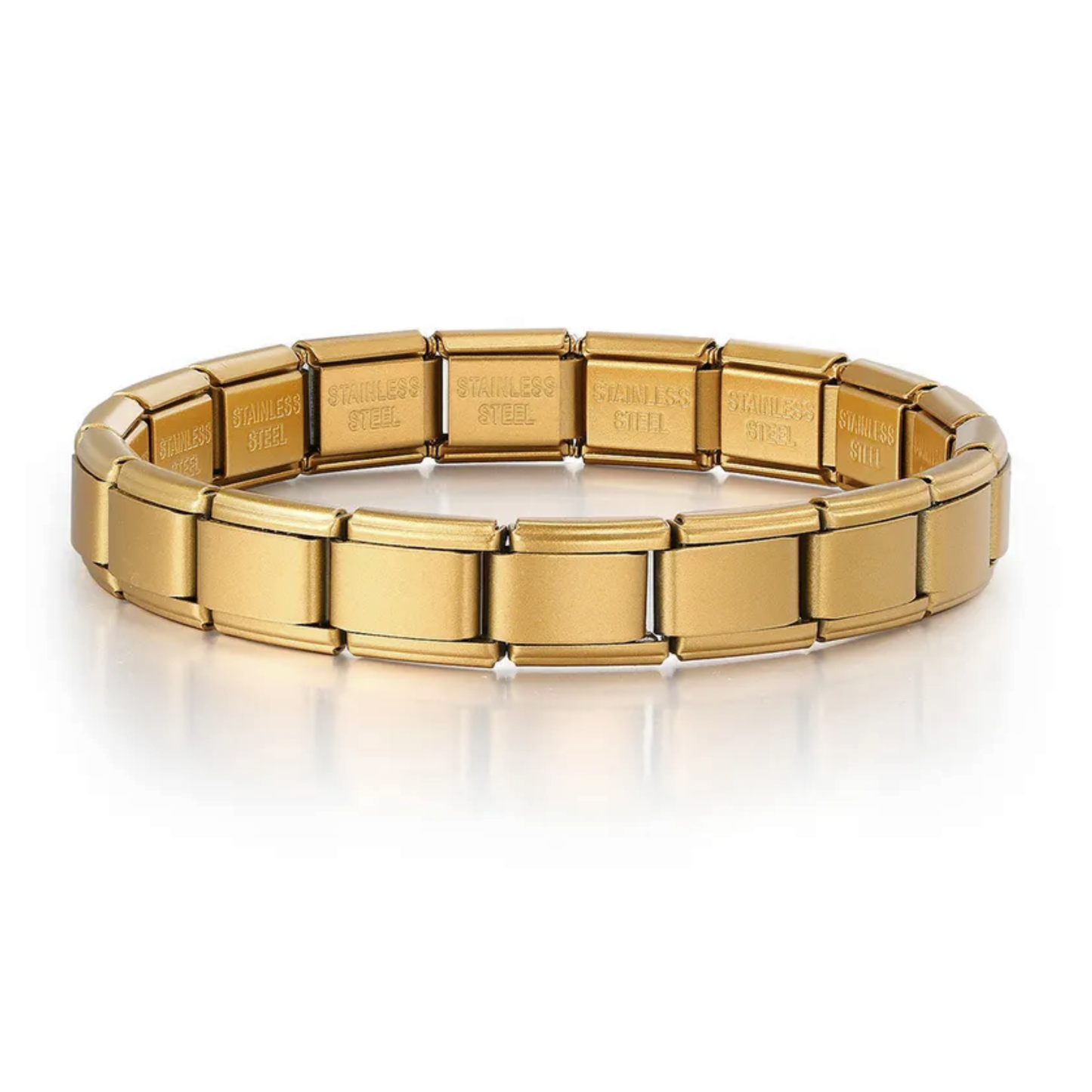 Brazalete Italiano Dorado Mate