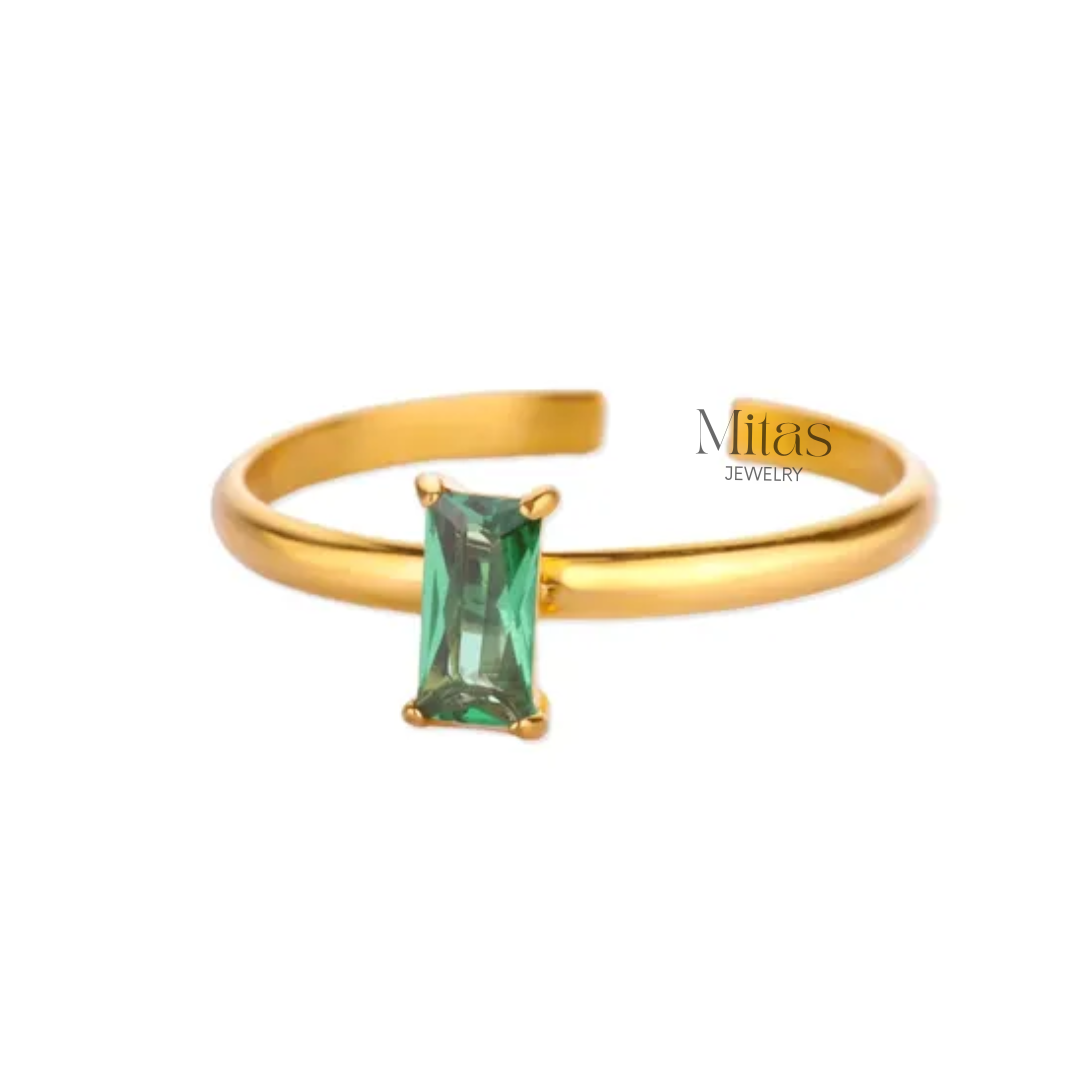 Anillo Piedra Verdes