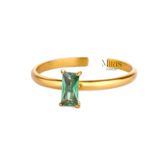 Anillo Piedra Verdes
