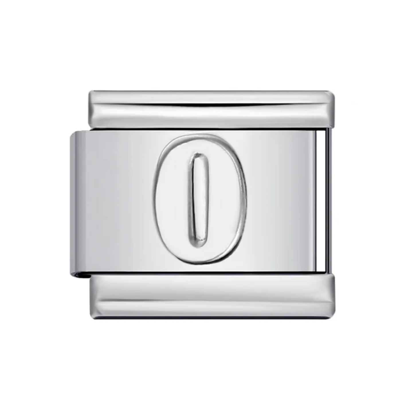 Charm Número Plateados