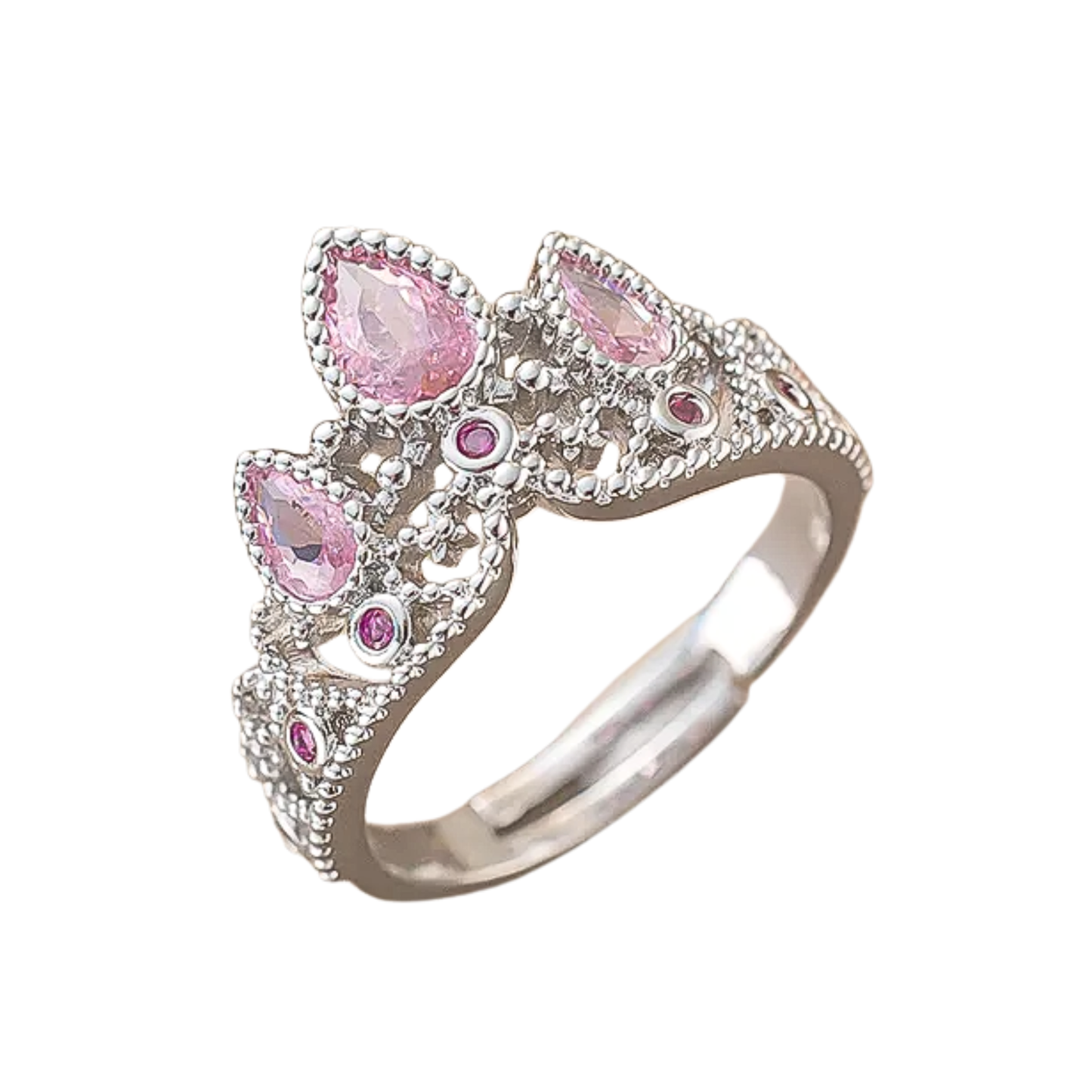 Anillo Corona Rosa