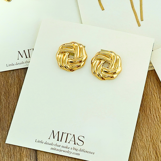 Aretes Circulares Dorados