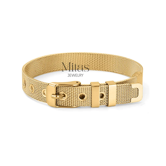 Brazalete Malla Dorado