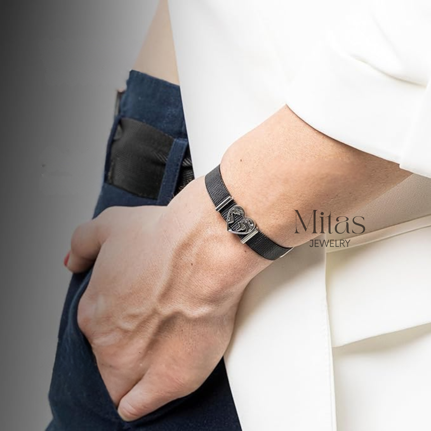 Brazalete Malla Negro