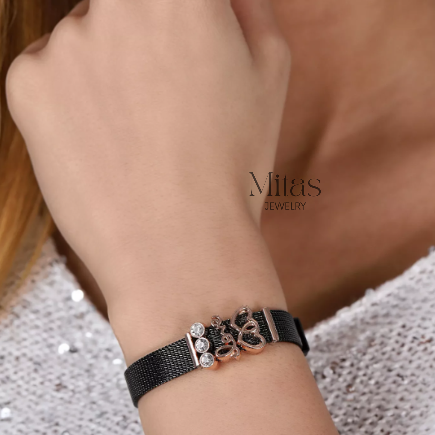 Brazalete Malla Negro