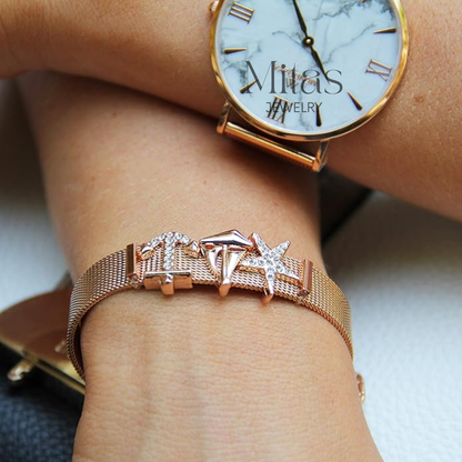 Brazalete Malla Rosa