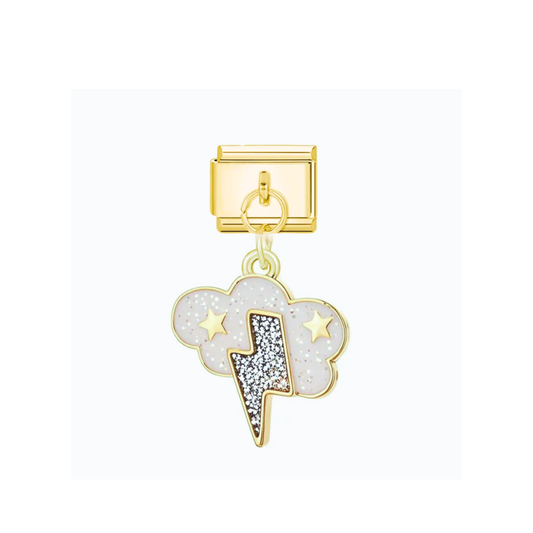 Charm Nube Rosa & Rayo