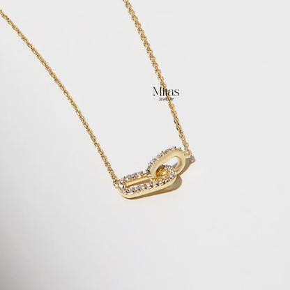 Collar Paper Clip Dorado