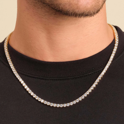 Collar Tennis Dorado 4mm
