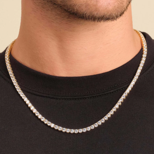 Collar Tennis Dorado 4mm